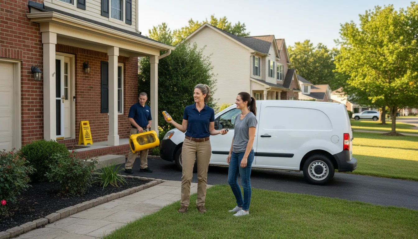 Residential water damage restoration in Perry, MO